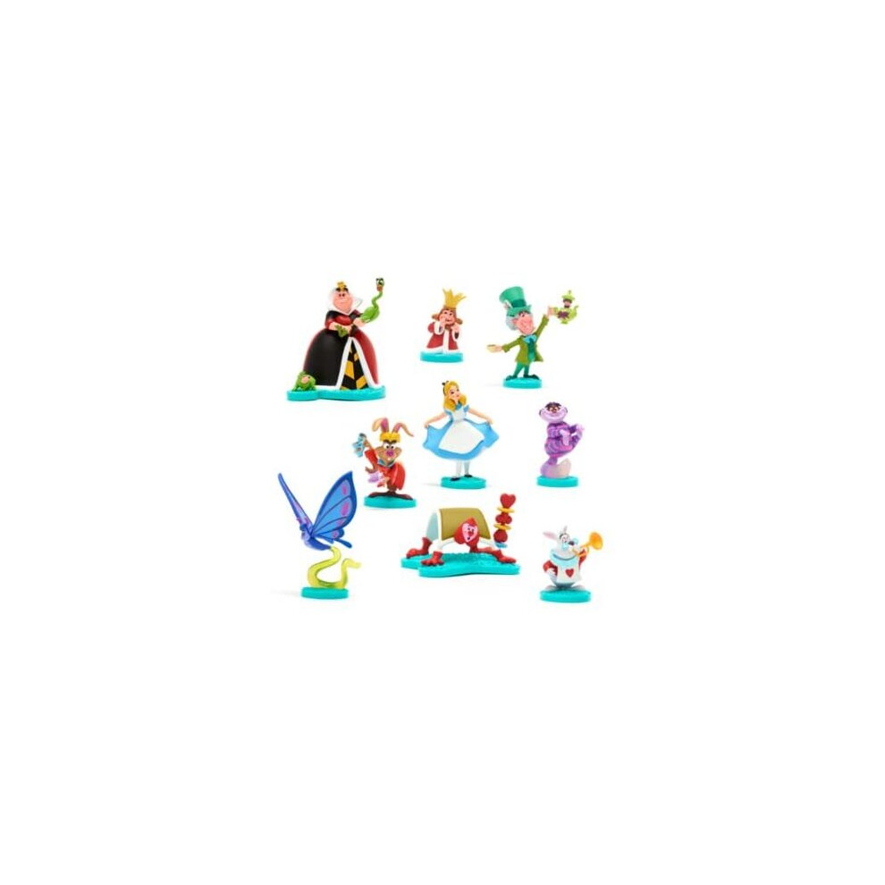 Disney Di Alice In Wonderland Mary Blair Deluxe Figurine Playset Cheshire
