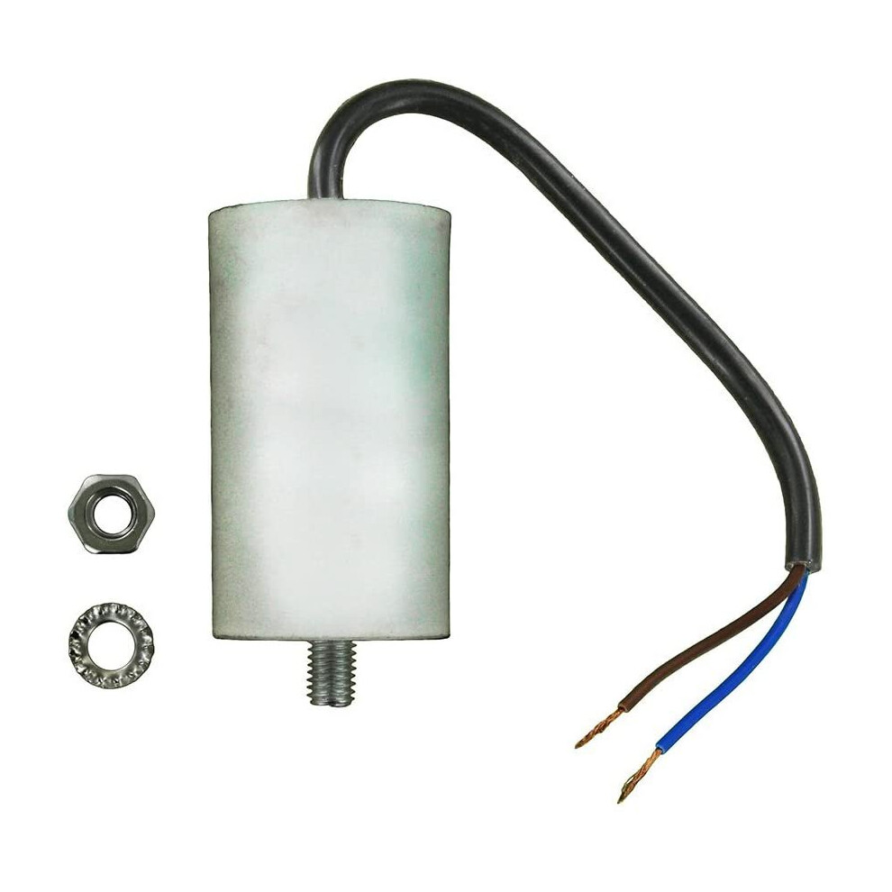 Paxanpax Universal Capacitor With 18 Cm Cable Connectors, 12.5 Mfd, 450 V Ac 5053197009887