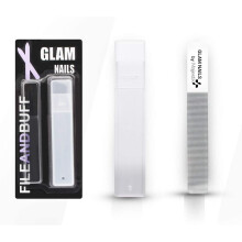 Best Glass Nail File and Buffer 2-in-1 Set with Case for Natural Healthy Fingernails, Nail Care Alternative to Nail Polish