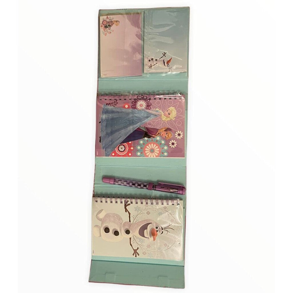 Disney Elsa Anna Olaf Folder Notebook Diary For Kids New