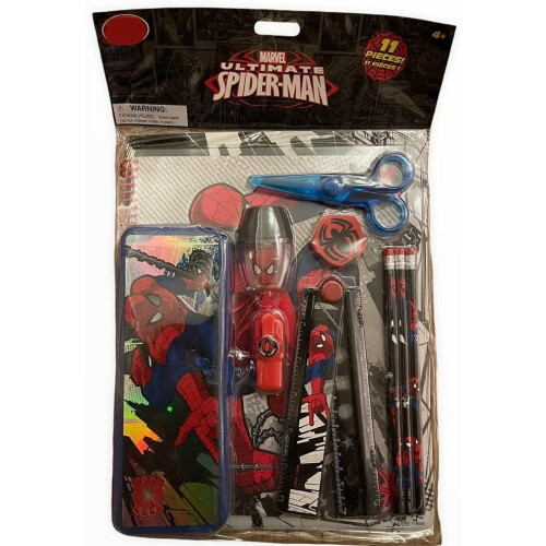 Disney Marvel Spider Man Pencil Stationary School Supply kit 11pc New