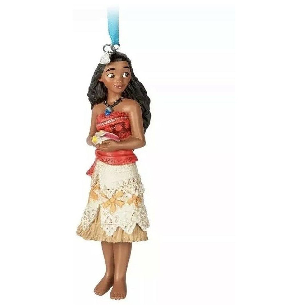 Princess Moana Holds Seashell Sketchbook Christmas Ornament NEW