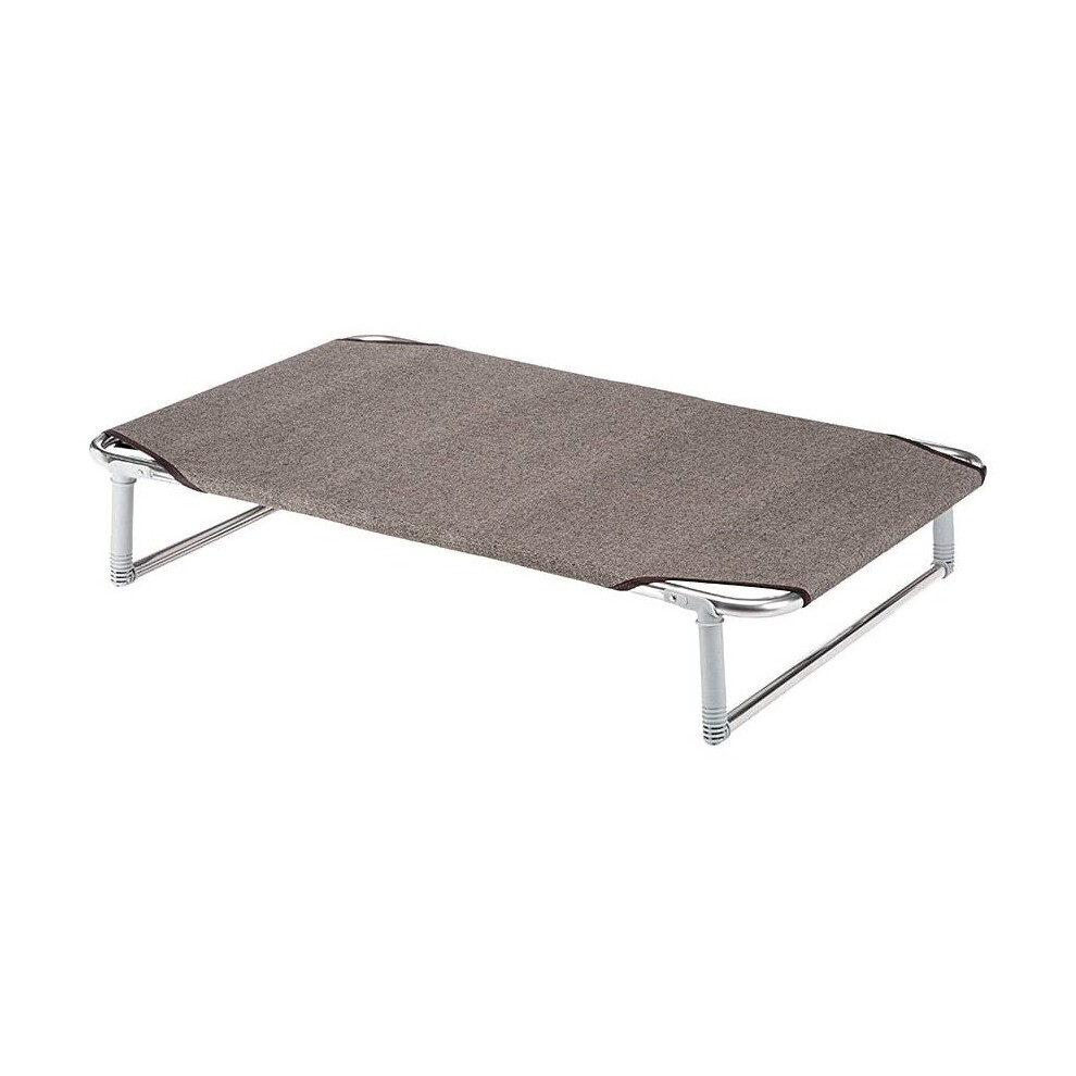 Ferplast Dream 100 Folding Bed for Dogs, Taupe, 105 x 63 x 18 cm