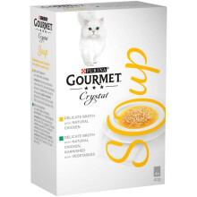 Gourmet Soup Chicken Variety Cat Food, 4 x 40 g