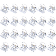 Hotop Haarclip, 24 Stuks Kleine Mini Haar Klemmen voor Meisjes en Vrouwen, Antislip Plastic