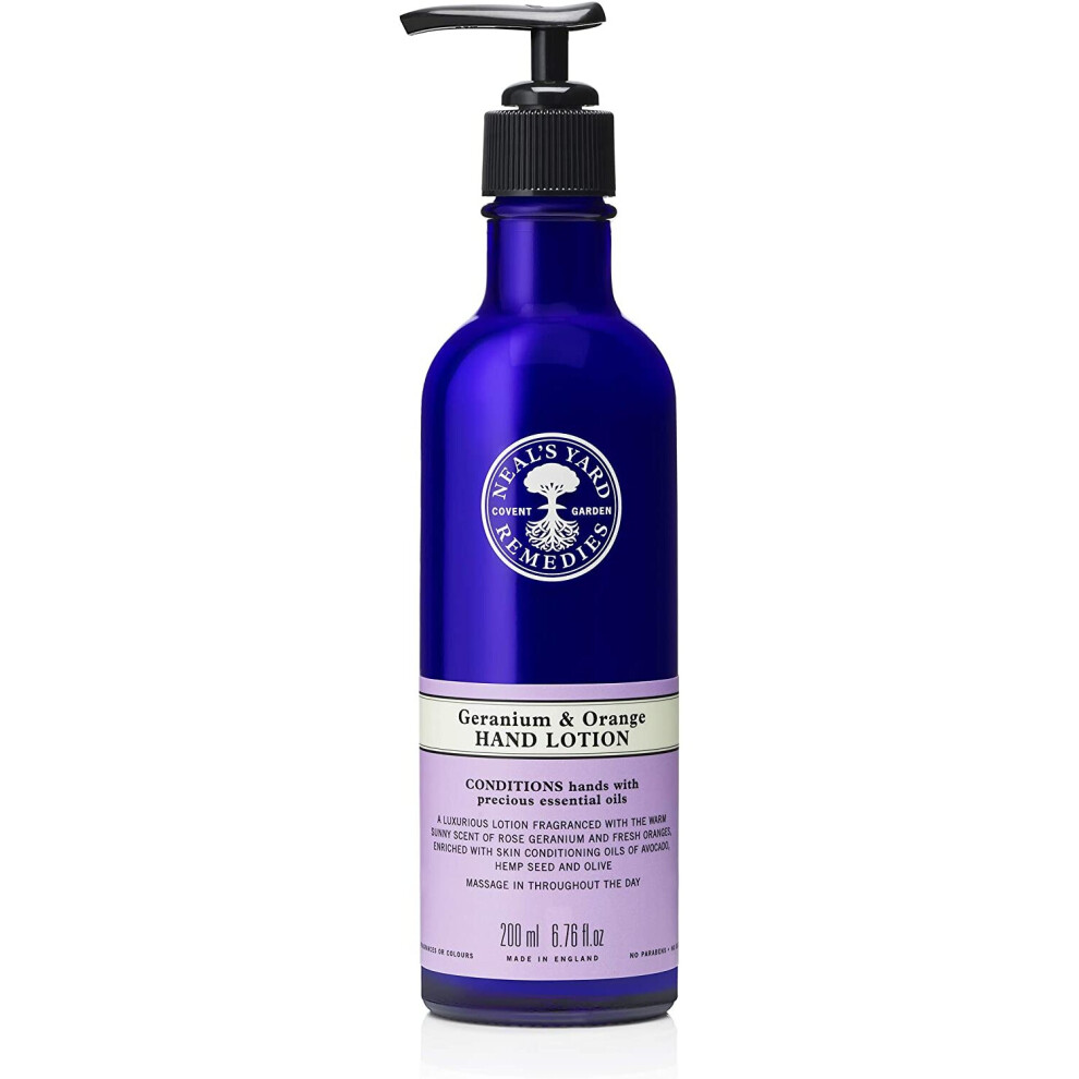 Neal's Yard Remedies Geranium And Hand Lotion, 200 Ml Orange