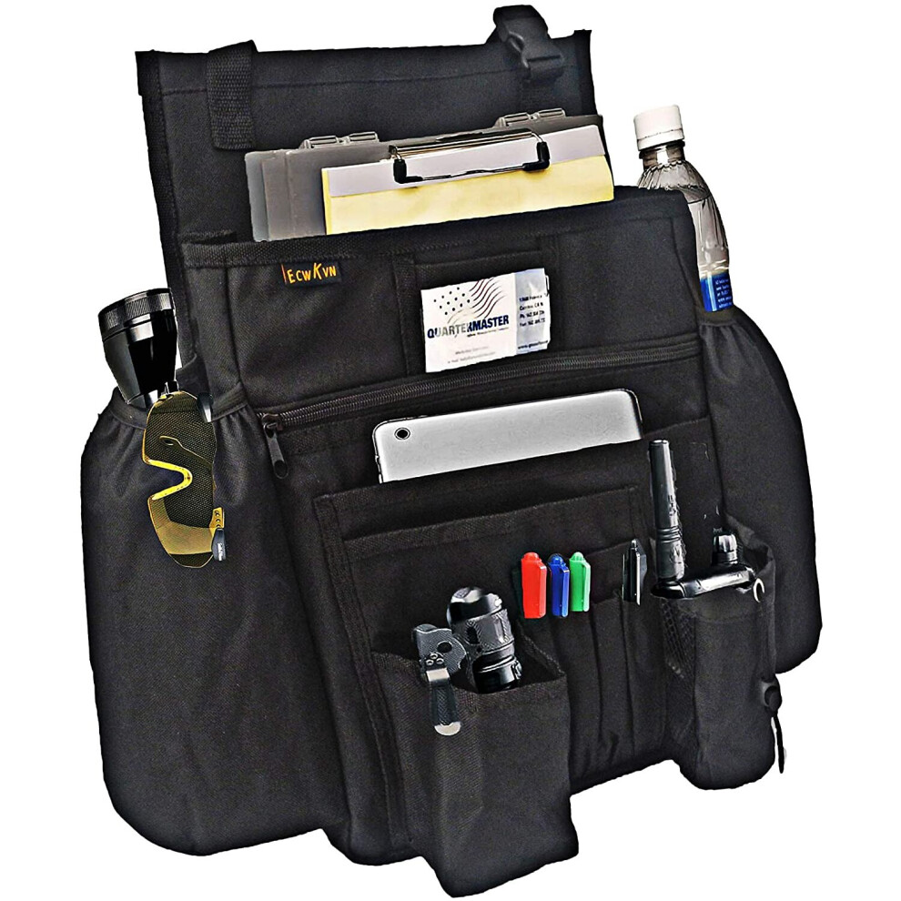 Ecwkvn Car Front Seat Organiser -Car File Organiser,Heavy Duty Car Passenger Tidy Backseat Organiser-Vehicle Storage Bag With 10 Multi Pockets For 380862859351