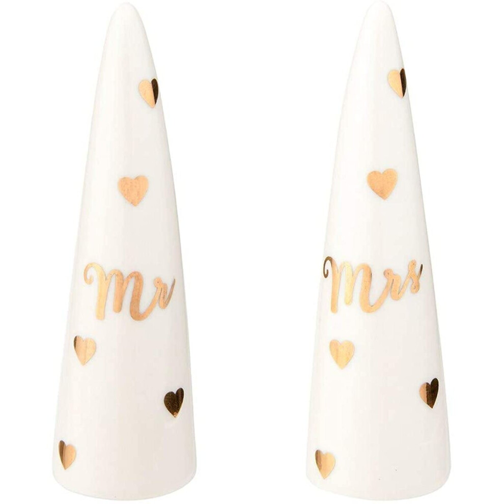 Sass & Belle Mr & Mrs Ring Cones - Set of 2