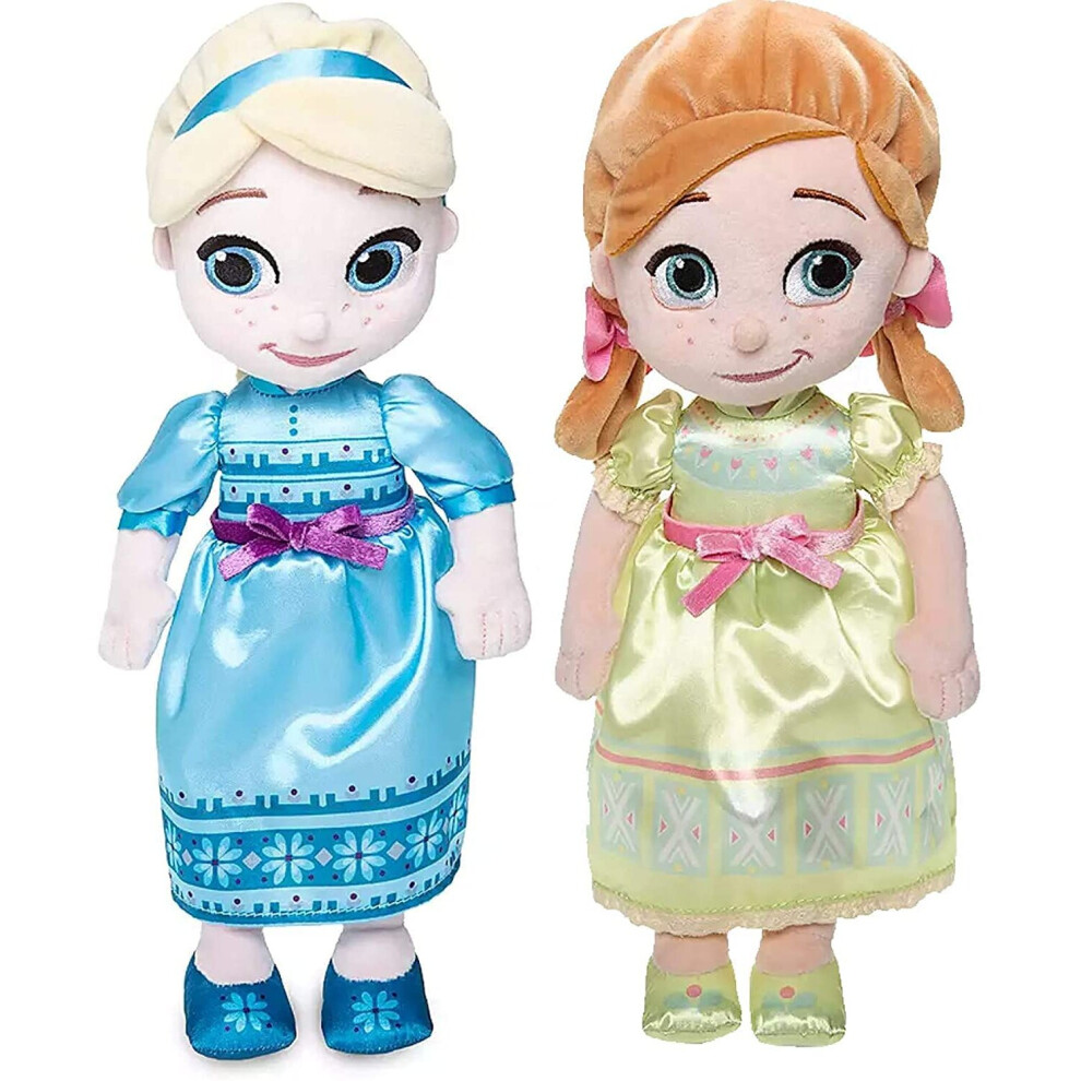 Disney Elsa And Anna Plush Soft Doll 12"