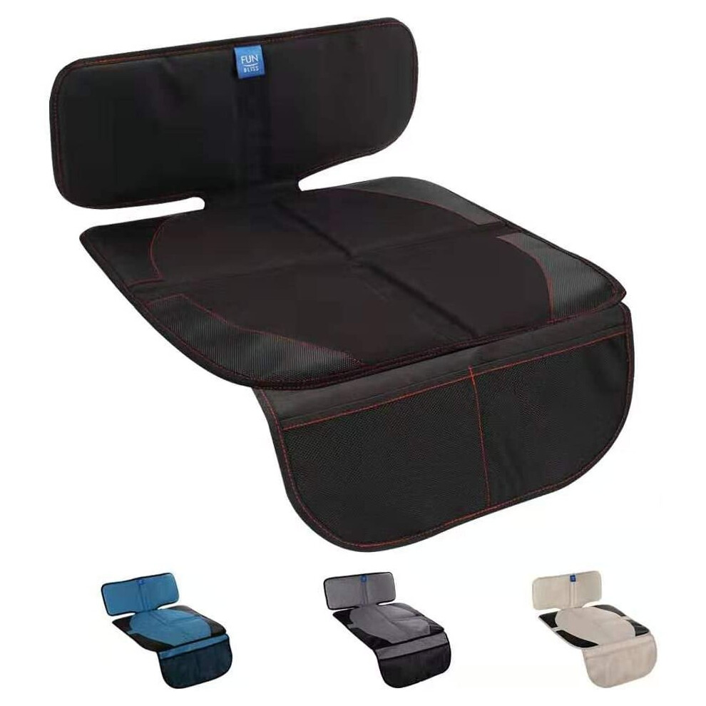Car Seat Protector，Car Seat Protector For Child Car Seat With Thickest Padding To Protect Leather & Fabric Upholstery Black Funbliss