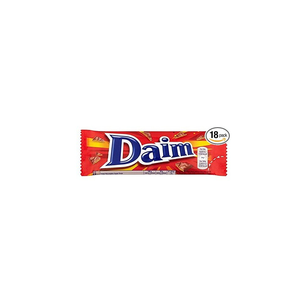 Daim (Dime) Chocolate Bar - 18 x 28gm