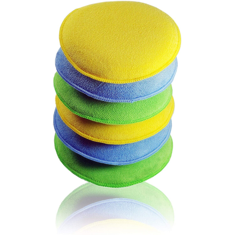 Glart H46PP Microfibre Dishwashing Sponges 6-piece set, 130 x 25 mm, Applicator sponge pads for cleaning products, Windows-image-OPC-P8ZPZJJ-NEW