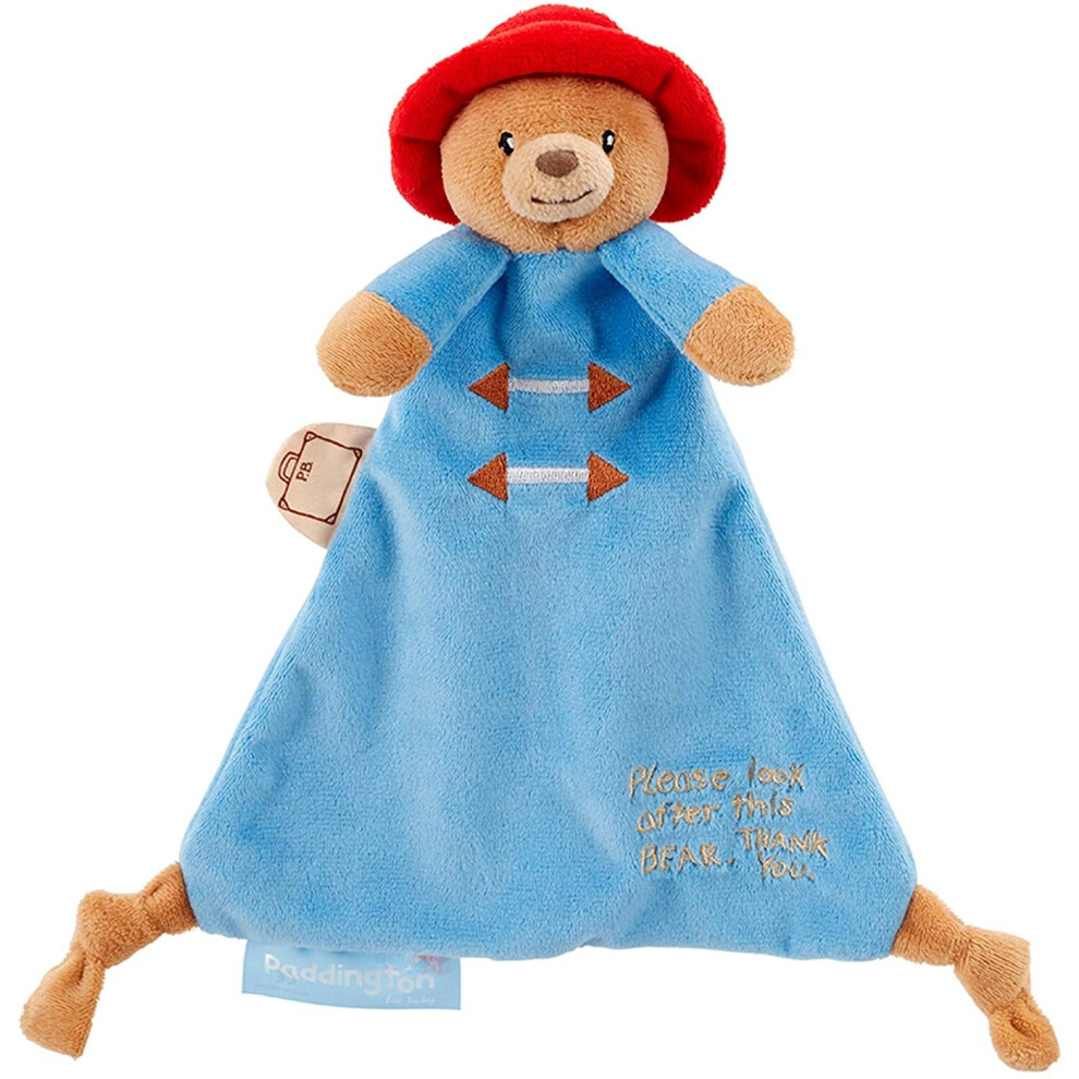 Rainbow Designs Paddington Bear Baby Comforter Blanket - Baby Cuddly Toys - Comfort Blanket - Newborn Baby Gift For Boys And Girls - Baby Comforter