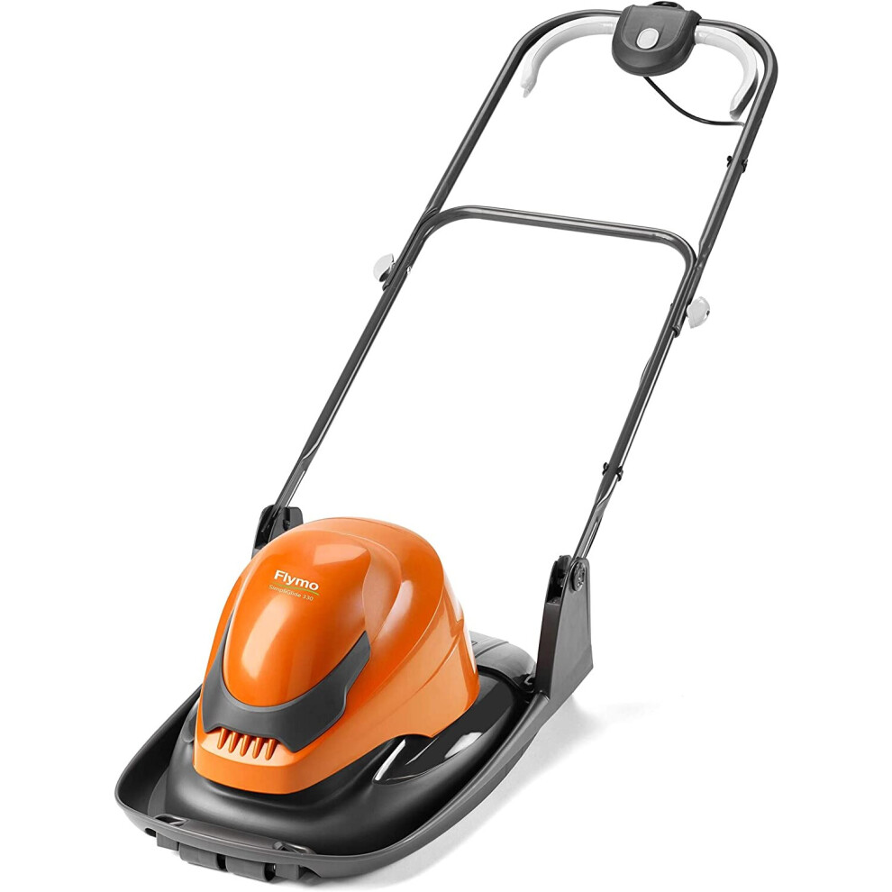 Flymo Simpliglide 330 Hover Lawn Mower - 1700W Motor, 33Cm Cutting Width, Folds Flat, 10M Cable Length