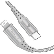 TECHGEAR USB C to Lightning Cable [1M Apple MFi Certified] Strong Nylon Braided Lead for iPhone 12/11/Pro/Max/Mini/X/XS/XR/XS Max /8/Plus, iPad 10.2"