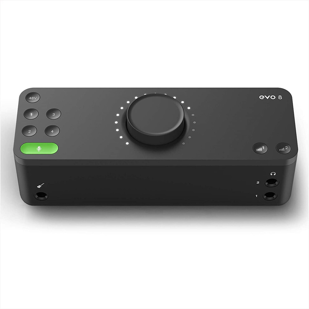 Evo 8 Usb Audio Interface External Sound Card For Music Productions (4 In / 4 Out, Smartgain, Smart Touchpoints, Loopback Function, 48V Phantom Power,