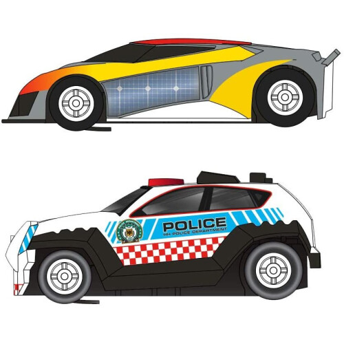 Scalextric Scalextric G1149 Law Enforcer Mains Powered Slot Racing Set, Multi Colour 1
