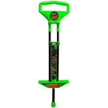 Ozbozz SV20950 Dinosaur Pogo Stick - Dino-Themed, Enclosed Grips, Large Pedals, Green/Black