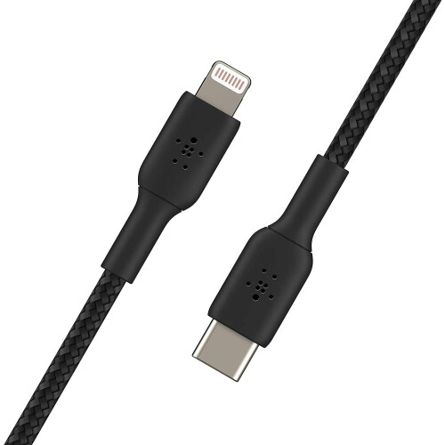 Belkin Cavo BELKIN Lightning a USB-C Treccia 1M Nero 2