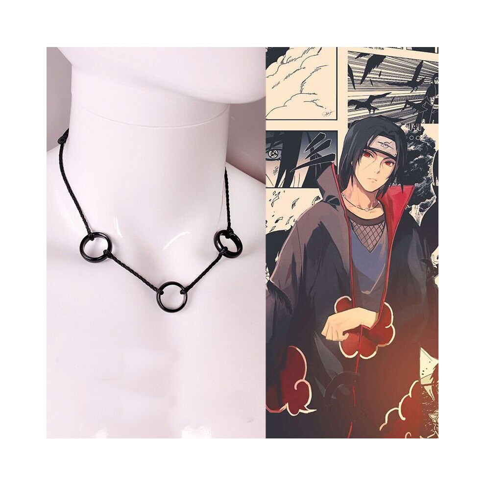 Sharingan Pendant Necklace Classic Japanese Anime Accessories Cosplay  Akatsuki Itachi Cartoon Jewelry Men's Chain Gift Wholesale - Akatsuki Rings