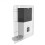 (EU Plug) Automatic Pet Feeder Feeding in Cage Square Design Not Blocking Grain Suitable for Various Pets 4