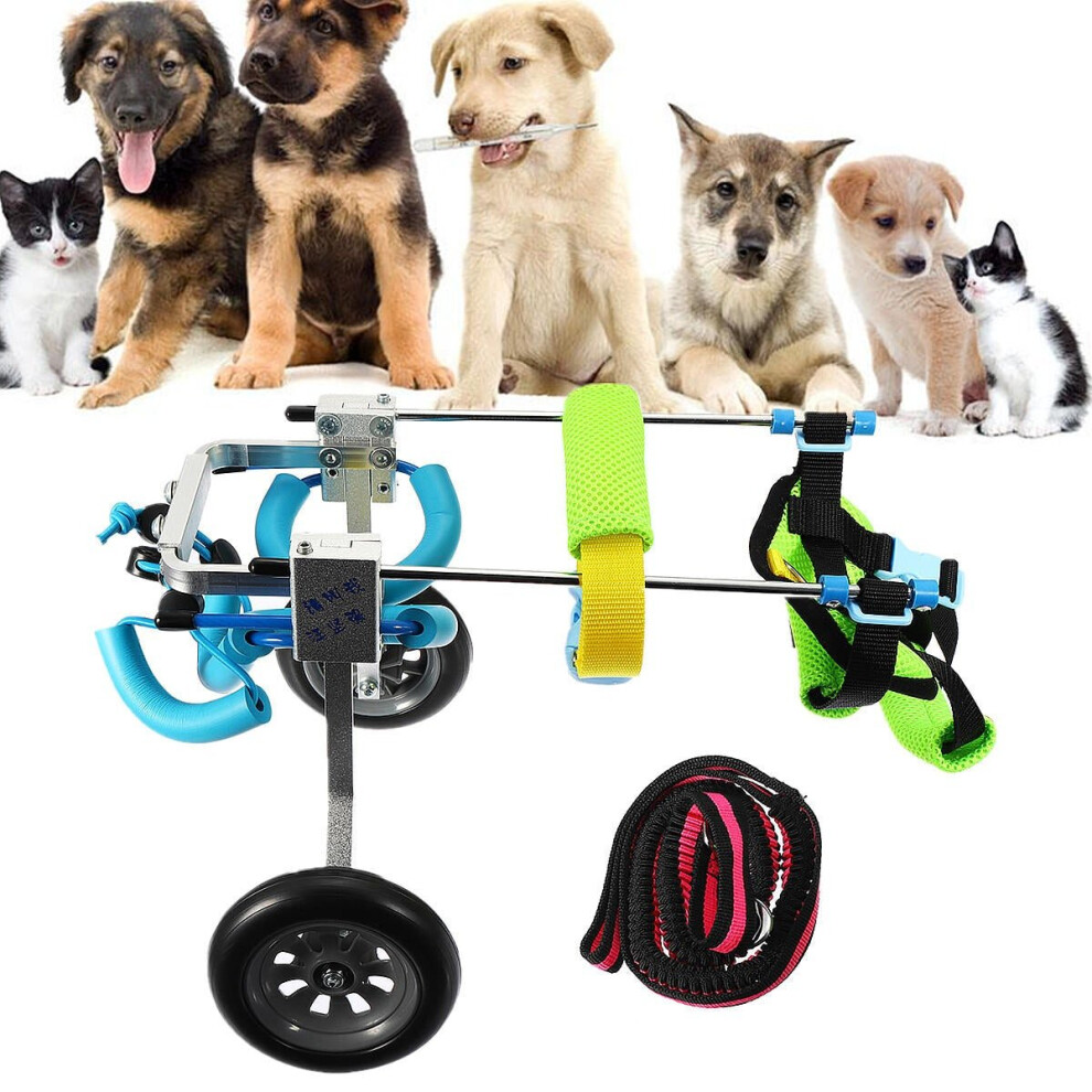 Greenzech Black Cat Dog Wheelchair Disabled Handicapped Doggie Traction Walk Training Tools Dog Traction Rope