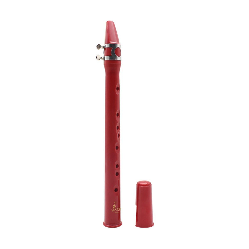 (Red) 8 Holes keyless Colorful Portable Pocket Saxophone