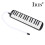32 Key Melodica Harmonica Electronic Keyboard Mouth Organ With Handbag 3