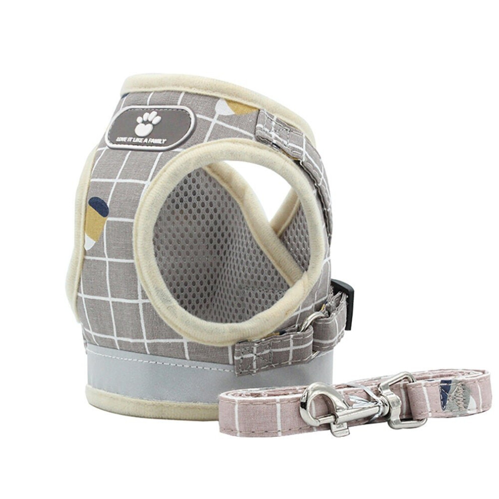 () Dog Cat Chest Strap Reflective Design Adjustable Buckle Upgrade Breathable Mesh Fabric Multi Colors Size Is Optional