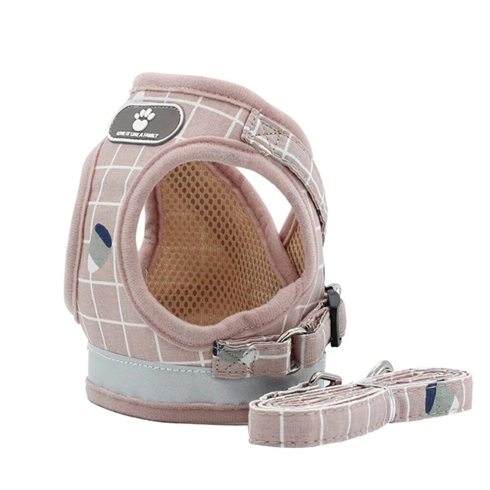 () Dog Cat Chest Strap Reflective Design Adjustable Buckle Upgrade Breathable Mesh Fabric Multi Colors Size Is Optional