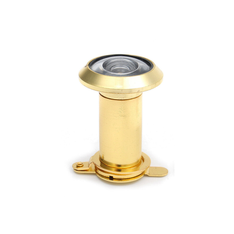 (Gold) 200 Retractable Peephole 35-50mm Security Home Door Viewer Spyhole With Cover