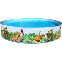 Opblaasbaar Zwembad voor Kinderen - BESTWAY - Dinosaurussen - 244x46 cm - 2074 L - PVC