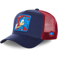 (Blue) Sonic The Hedgehog Baseball Cap Snapback Hat Cotton Men Women Hip Hop Dad Mesh