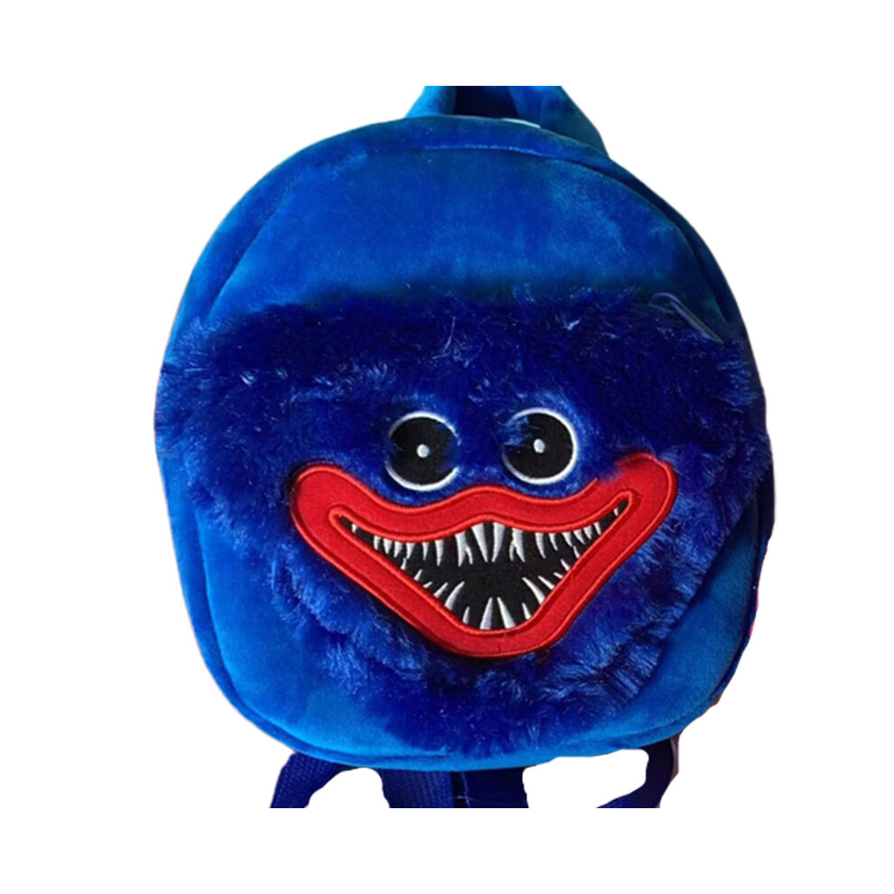 (Blue) Poppy Playtime Huggy Wuggy Plush Backpack Kissy Missy Stuffed Toys School Bag Multicoloured