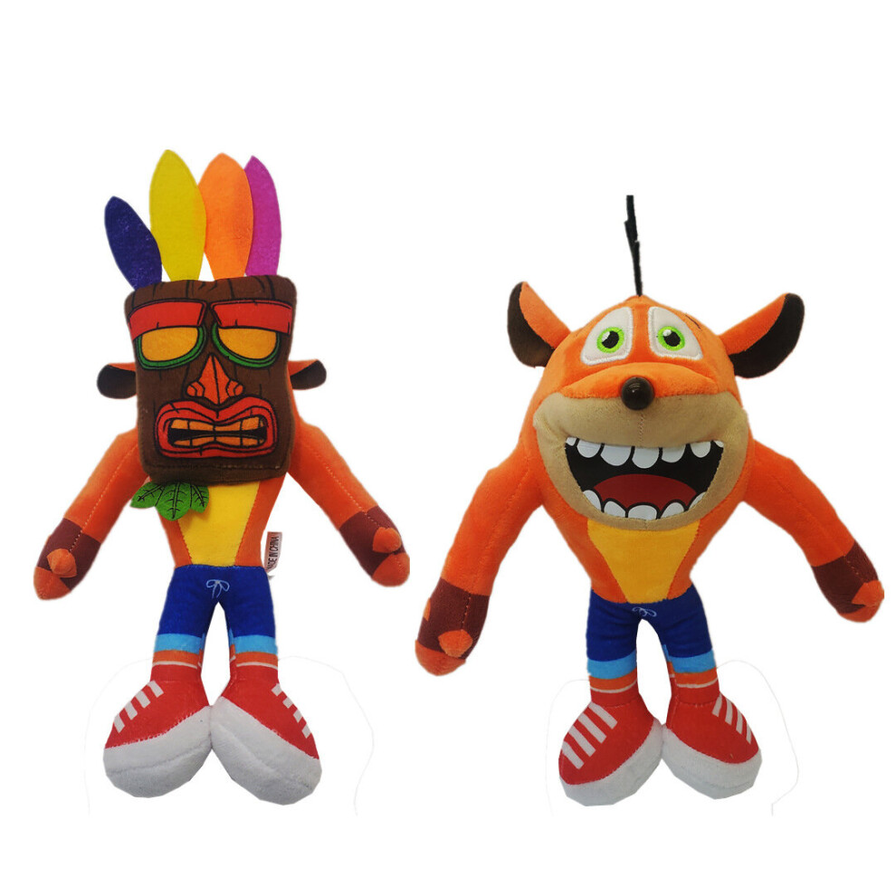 (A+B) Crash Bandicoot Crazy Trilogy Series Crash Bandicoot Plush Toy Figure