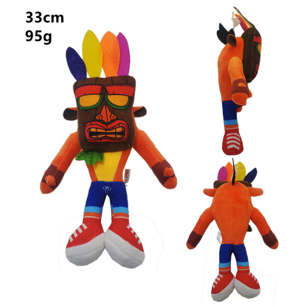 (B) Crash Bandicoot Crazy Trilogy Series Crash Bandicoot Plush Toy Figure