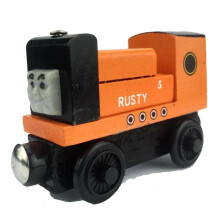 (10# Maintenance Rusty) Thomas Train Car Tender Wooden Magnetic Railway Train Toys Truck Car Kids Gifts
