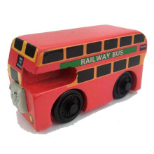 (18# Double Deck Bus Bulgy) Thomas Train Car Tender Wooden Magnetic Railway Train Toys Truck Car Kids Gifts