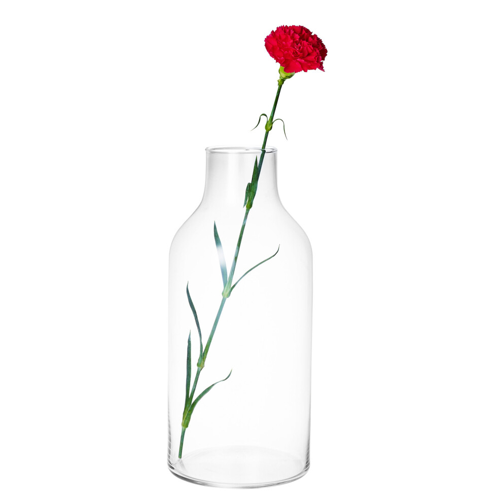 Large Clear Glass Bottle Shaped Vases Flowers Decorative Display Items