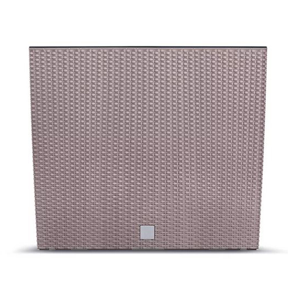 Urbn Living (Mocha) Rectangle Rattan Floor Standing Planter Indoor Outdoor Patio Plant Pot Trough