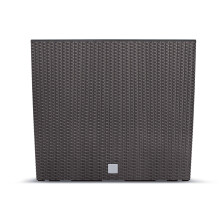 (Umber) Rectangle Rattan Floor Standing Planter Indoor Outdoor Patio Plant Pot Trough