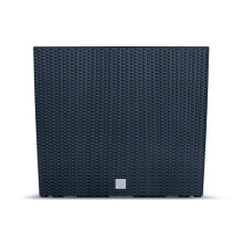 (Anthracite) Rectangle Rattan Floor Standing Planter Indoor Outdoor Patio Plant Pot Trough