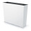 (White) Tall Rectangle Planter Floor Standing Plant Pot Trough 1