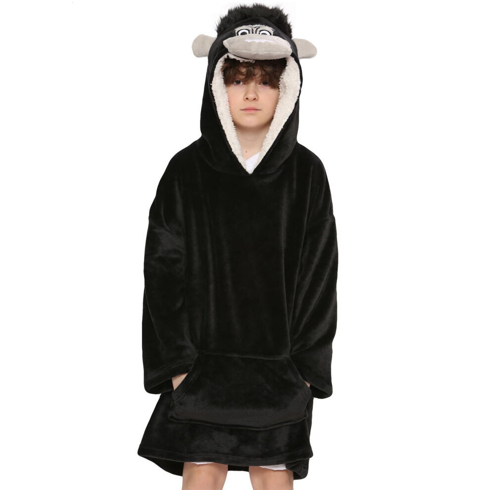 A2zkids Men's Ladies Oversized Hoodie Gorilla Snuggle Blanket