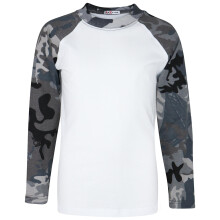 (5-6 Years, Camo Charcoal) Boys Girl Camo Charcoal American Baseball T Shirts