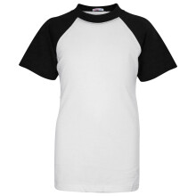 (11-12 Years, Black) Kids Unisex Plain Raglan Sleeves Sports T Shirt