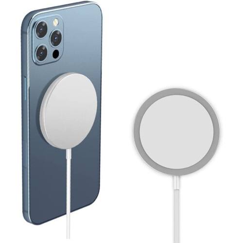 Magnetic Wireless Charger Compatible for MagSafe Charger Fast Charging with 3.3ft USB Type-C to USB-C Charging Cable Compatible...