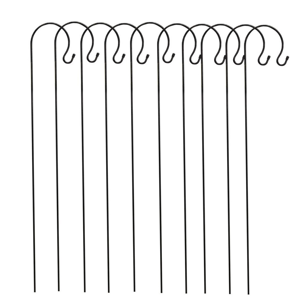 10 Shepherd's Crook Hook Stand For Bird Feeders And Candle Lanterns 100cm