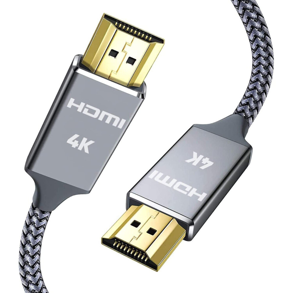 4K HDMI Cable 2M HDMI Lead-Snowkids 4K HDMI Cable 4K@60Hz Compatible Fire TV, 3D Support, Ethernet Function, Video 4K 2160p,...