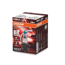 OSRAM NIGHT BREAKER LASER HB3, next generation, +150% more brightness, halogen headlamp, 9005NL, 12V, passenger car, folding box (1 lamp)